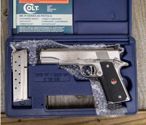 Colt Model Delta Gold Cup Semi Automatic Pistol